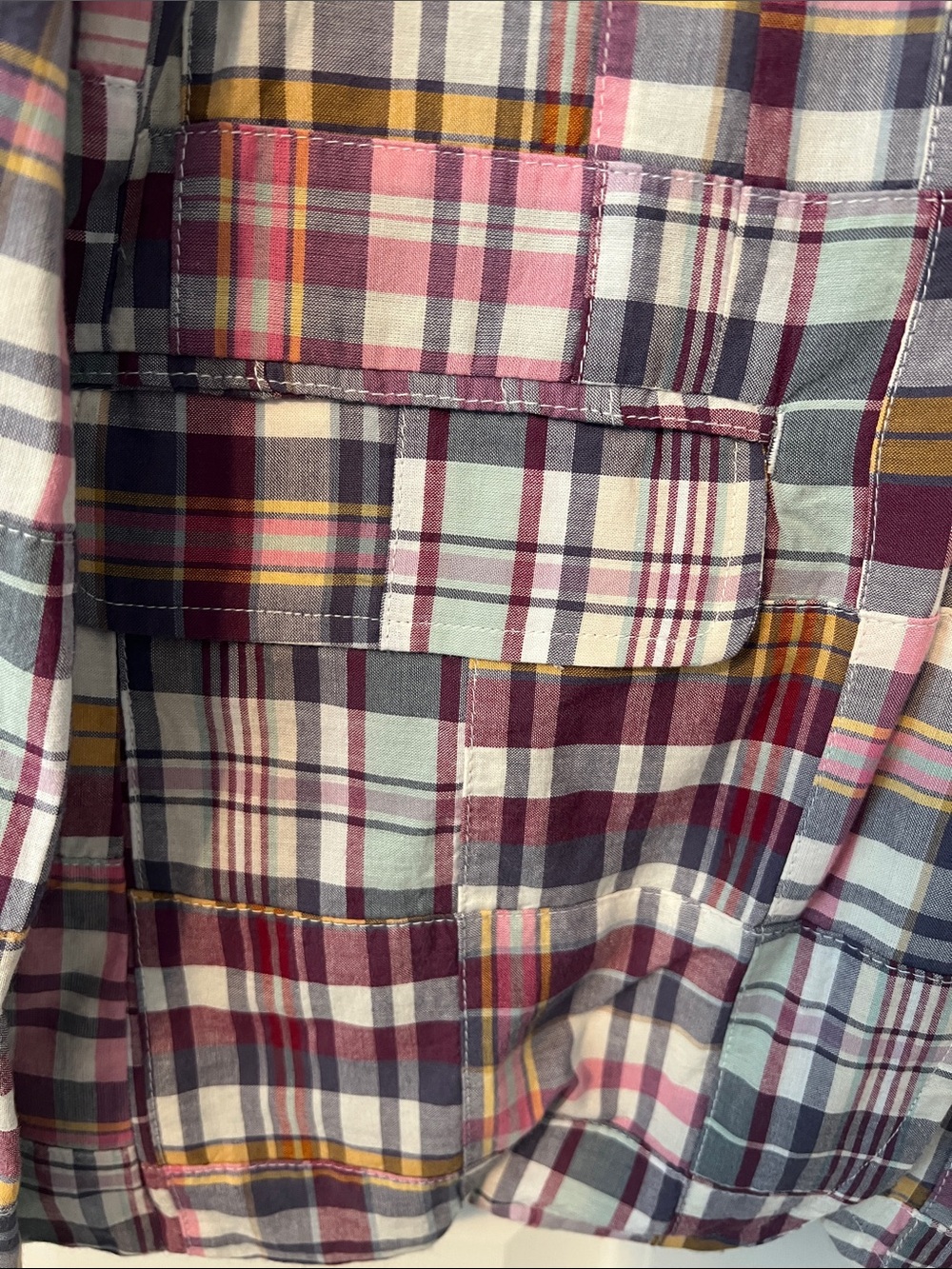 Tuckernuck Faded Prep Patchwork Madras Blazer, Size XS, NWT - Picture 6 of 6